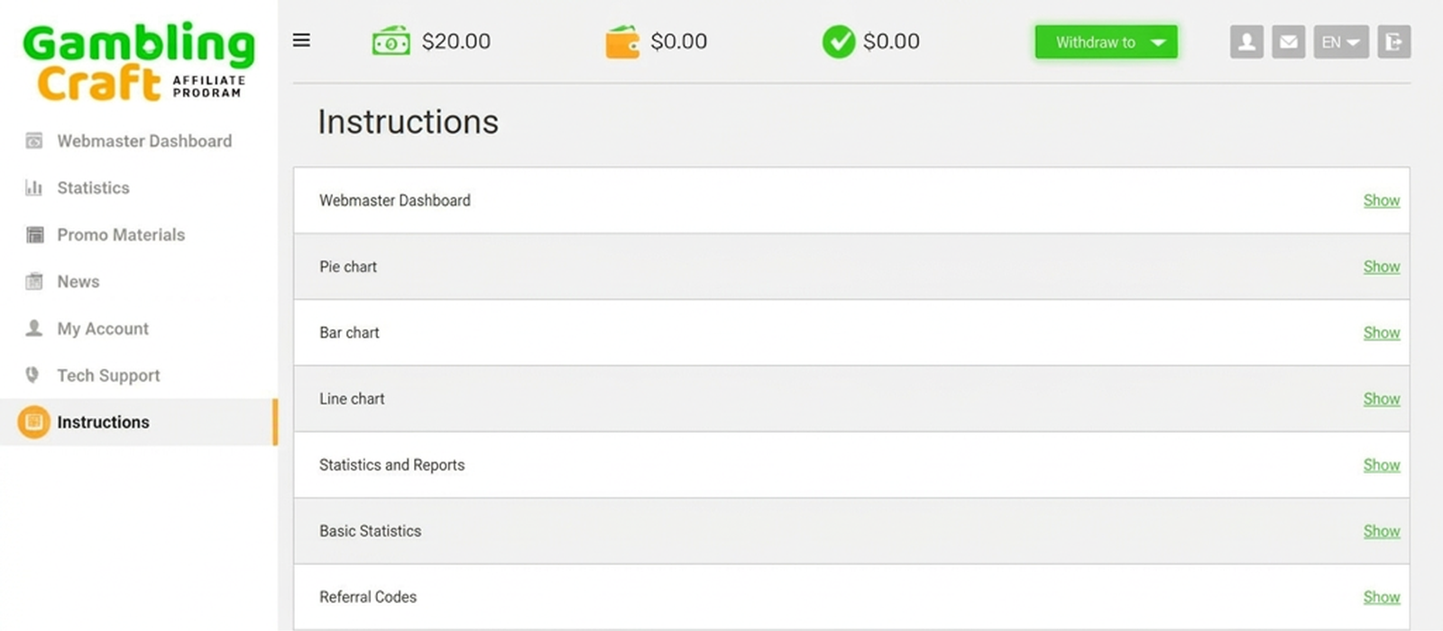 Gambling Craft Affiliate Program Review