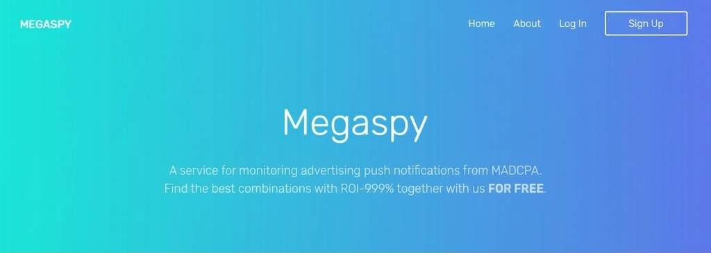 Megaspy — free push ad spy tool