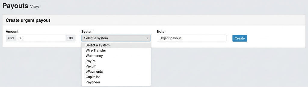 TerraLeads Payouts