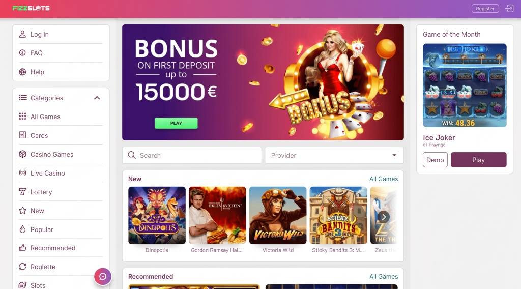 Fizzslots партнерская программа