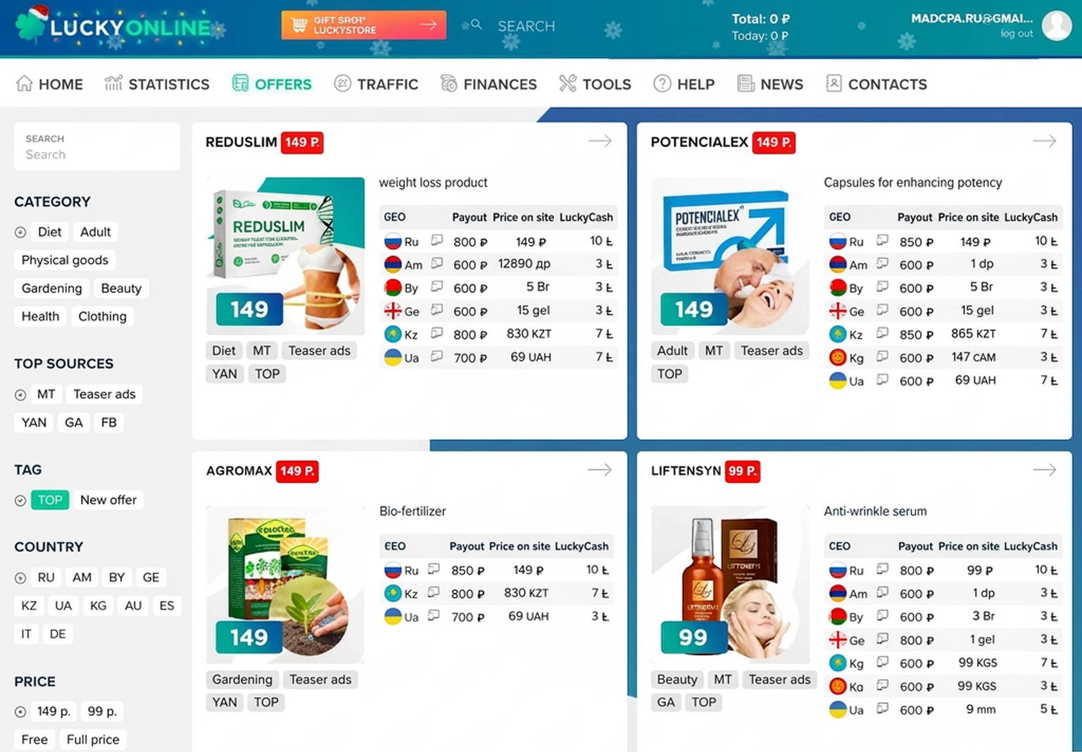LuckyOnline Affiliate Program Review