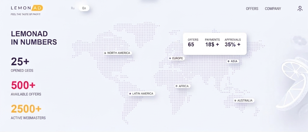 Lemonad affiliate network offers