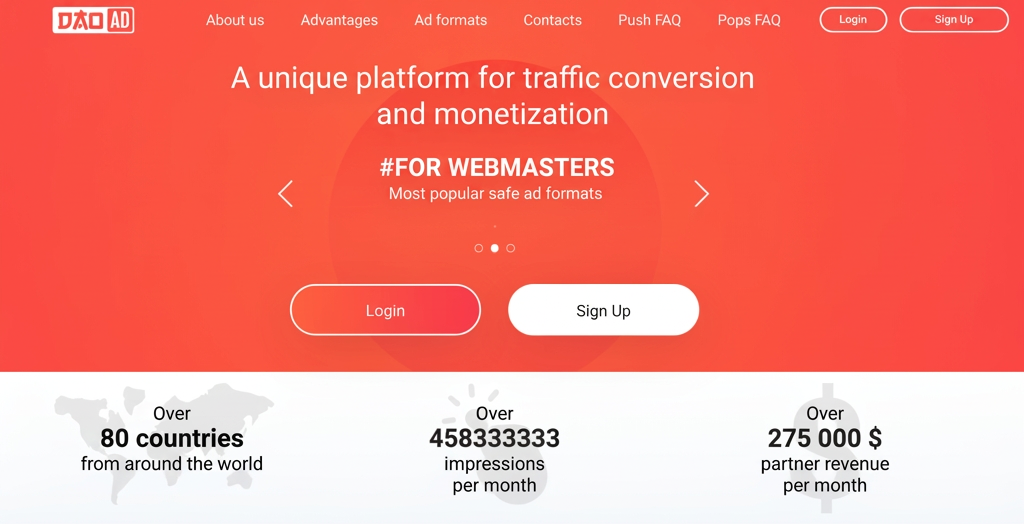 Dao.Ad Website Monetization Platform Review