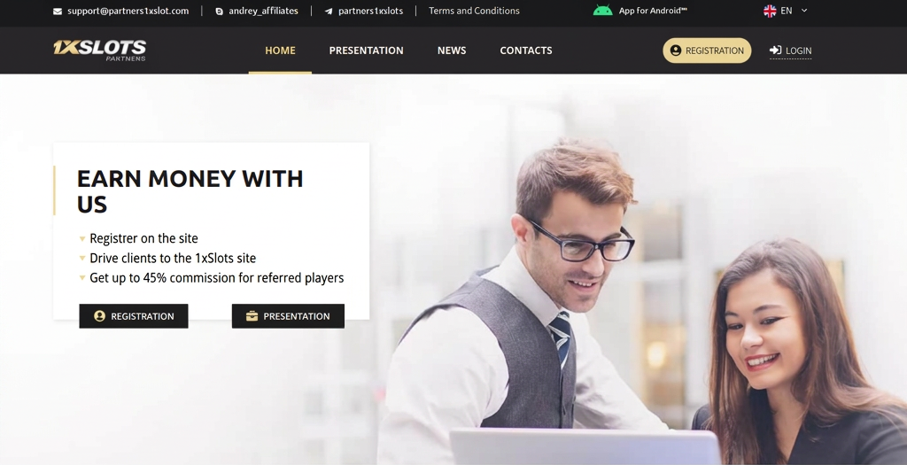 1xSlots Partners affiliate program review