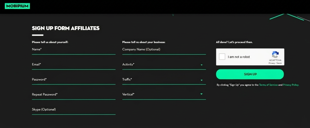 Mobipium registration