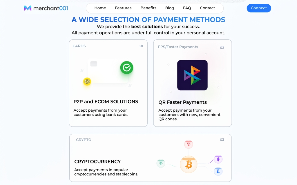 Casino payment processing Merchant001