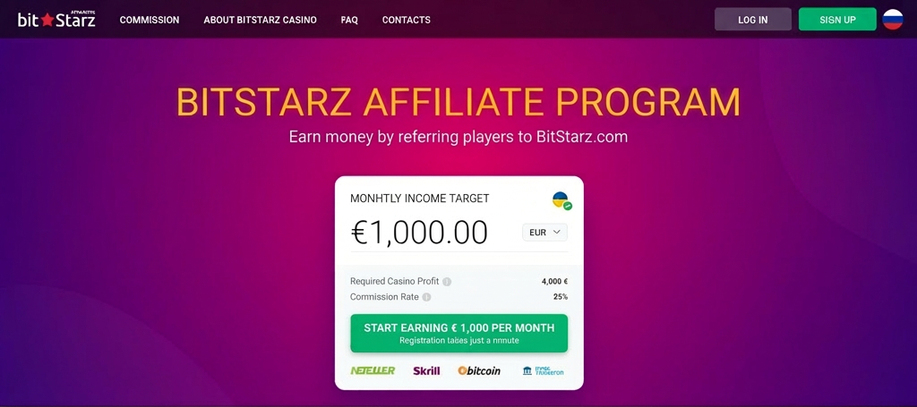 Обзор гемблинг партнерки StarzPartners