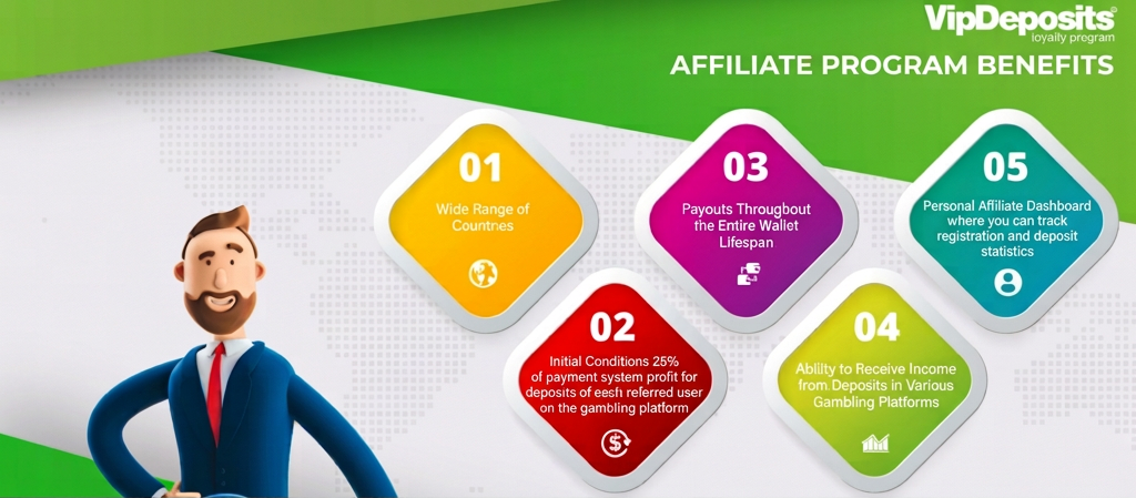 EcoPayz VipDeposits affiliate program advantages