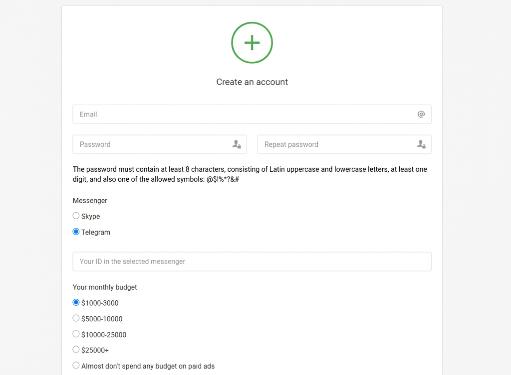 Dating Partners Registration