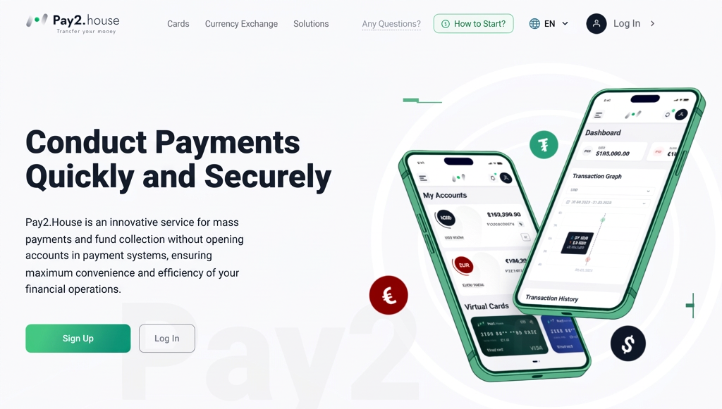 Pay2.House payment processing