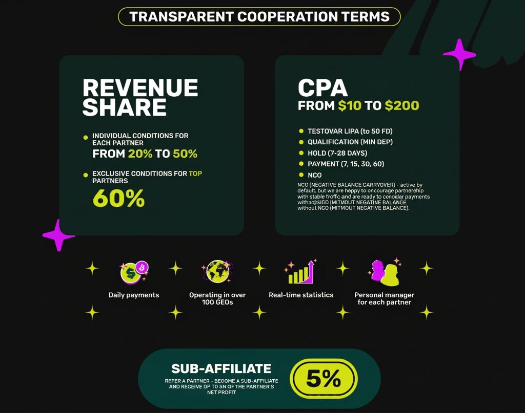 SpinBetter Partners terms
