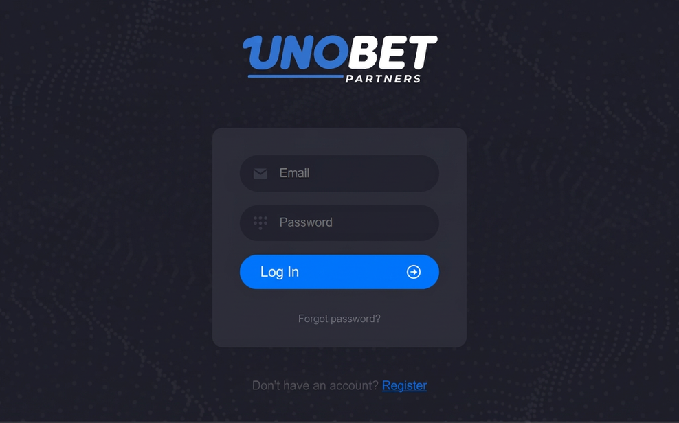 UnoBet Partners registration