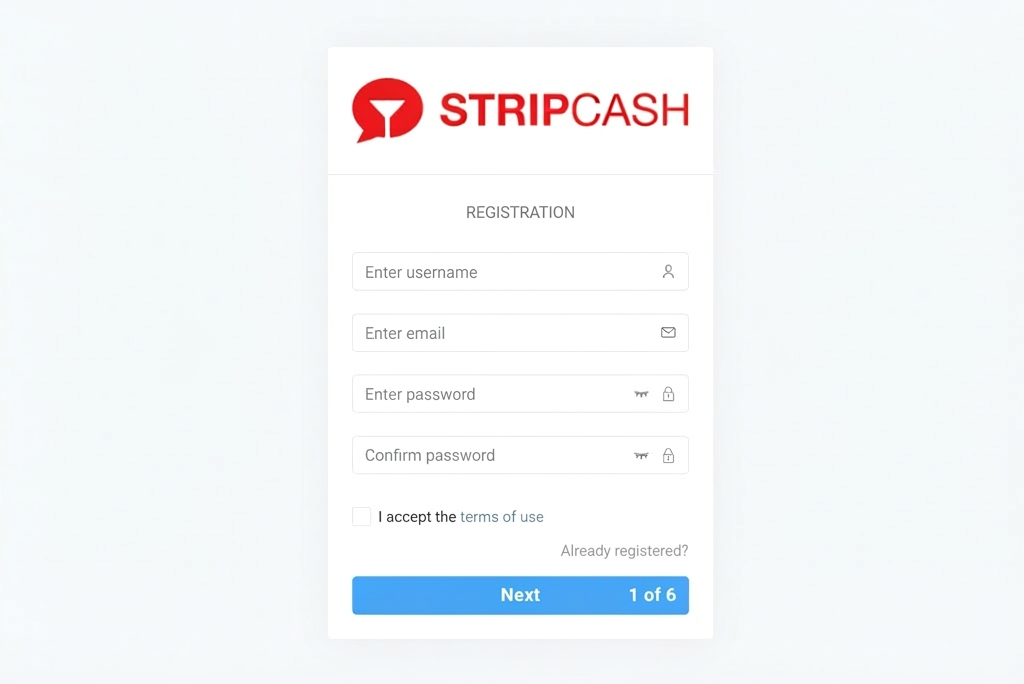 StripCash registration