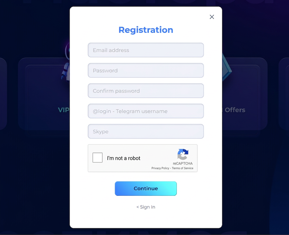 LGaming registration