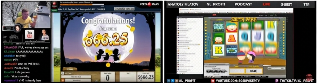 YouTube casino streamers