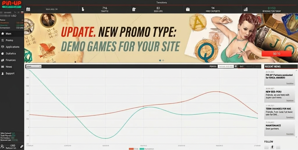 Pin-Up online casino and betting affiliate program.
