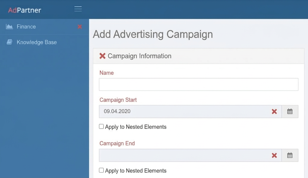 Creating an AdPartner Campaign