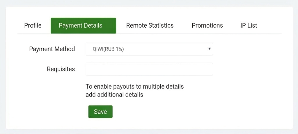 Vulkanbet.partners Payouts